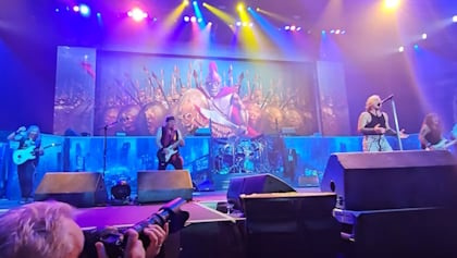 Watch: IRON MAIDEN Performs 'Alexander The Great' Live For First Time At 'The Future Past Tour' Kickoff